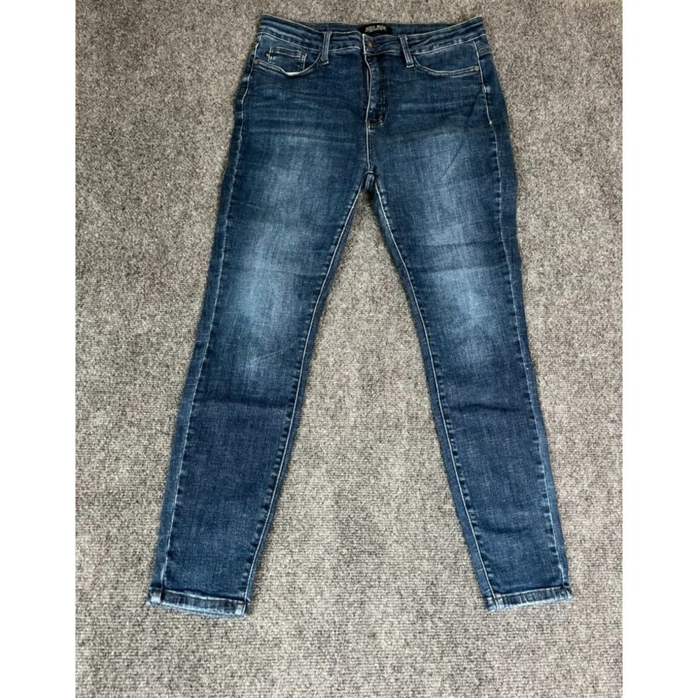 Judy Blue Skinny Fit Blue Pants Cotton/polyester/spandex Size 15/32 JB88326dk.co